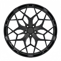 Ruedas Forjadas de Aleación de Aluminio HZH Monoblock en Negro Pulido 5X112, 5x120 5x108 5x100 5 X 114.3 17 18 19 20 21 Pulgadas para BMW