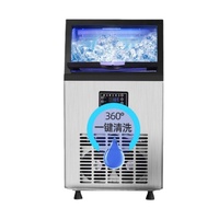 Machine à glace commerciale professionnelle de haute qualité 20-30Kg machines à glaçons de grande capacité réservoir d'eau fenêtre Visible