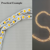 Bande lumineuse LED flexible de type S 2835 SMD, DC12V 24V IP20 120 LED/m 6MM 5m/10m/20m/50m, rouleau de lumières LED pour enseignes lumineuses LED