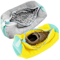 Nouveau sac de lavage cylindrique pour chaussures, en polyester, pour machine à laver, protection anti-déformation
