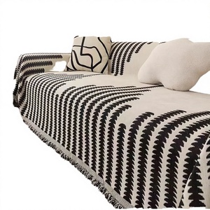 <span class=keywords><strong>Funda</strong></span> de Sofá Universal de Chenilla Nórdica Moderna Estampada al por Mayor, para las Cuatro Estaciones, Antideslizante, Transpirable, 100% Poliéster, para Sofás de 3 Plazas - Product Image 4