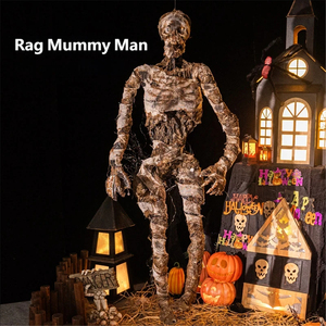 ของตกแต่งฮาโลวีน ชุดห้องเก็บศพแห้ง ของตกแต่งบ้านผีสิง ของตกแต่งสยองขวัญ โครงกระดูกเรืองแสง - Product Image 6