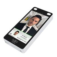 Dispositivo de Control de Acceso y Asistencia con Reconocimiento Facial Multibiométrico de 5.5 Pulgadas, Resistente al Agua, para Exteriores, con Visión Nocturna y Software Gratuito