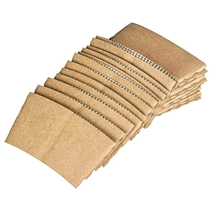 Custom Printed Logo Branded Plain Insulated <b>Disposable</b> Black Hot Drink Iced Kraft Paper Coffee <b>Cup</b> Sleeves - Product Image 1