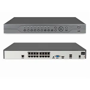 XMEYE 16 canali 4K NVR POE IP telecamere CCTV rilevamento viso 16ch DVR con 16 porte POE