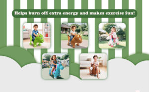 Caballo Inflable de PVC Grueso para Saltar, Juguetes de Dinosaurio con Alas para Niños, Alta Calidad - Product Image 3