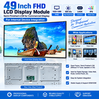 Module d'affichage LCD TFT LD490EUN-UHB1 49 pouces, dalle LCD 1920x1080 FHD IPS LVDS 51 broches semi-finie pour projets commerciaux