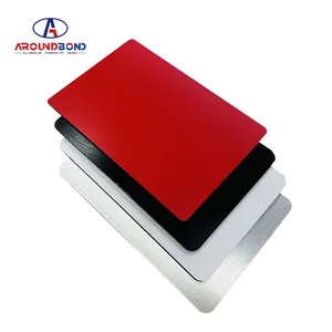 Pemasok Tiongkok banyak aplikasi Panel dinding logam aluminium warna merah ACP Panel komposit aluminium untuk slider bangunan luar ruangan