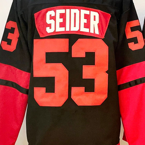 Klaar Om Te Verzenden Detroit Dylan Larkin Black Stadionserie Beste Kwaliteit Gestikt Nationaal Hockeyshirt - Product Image 2