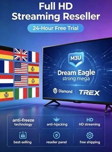 Trex MPVD <span class=keywords><strong>OTT</strong></span> pour revendeurs, prêt pour le panneau de revendeur, test <span class=keywords><strong>M3U</strong></span>/Xtream gratuit, films et football 4K/8K 2026, sans latence, livraison gratuite - Product Image 3