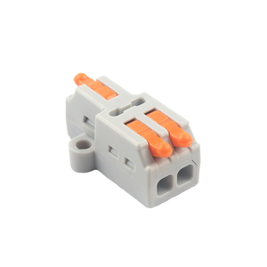 Connecteur rapide pour fils électriques flexibles multibrins, bornier à levier 3P avec boîtier PC pour applications électriques - Product Image 1