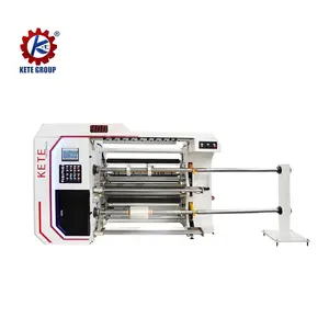 Machine de découpe entièrement automatique Machine de refendage de rouleaux d'étiquettes en papier auto-adhésives Matériaux à membrane Machine de rebobinage