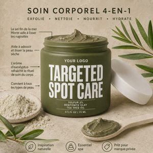 Crème de Soin Ciblé Quotidien ODM pour l'Acné, Clarifiante et Lissante, Traitement des Imperfections à base de Soufre et d'Huile d'Arbre à Thé pour Peaux à Tendance Acnéique - Product Image 4