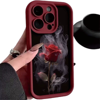 Nouvelles Coques de Téléphone Antichoc à Motifs de Roses pour iPhone 17 Air 16 15 Plus Pro Max 14 13 12 11 X – Housse de Protection Personnalisée