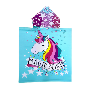 Buonic Poncho Unicorno Asciugamano da Spiaggia 60x120cm Copricostume Magico per Bambini - Product Image 2