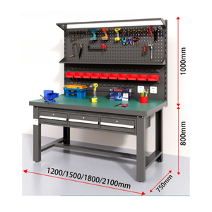 โต๊ะทำงานไฟฟ้าป้องกันไฟฟ้าสถิตย์ทนทานอเนกประสงค์โต๊ะสแตนเลสบนโต๊ะซ่อมบำรุงซ่อมรถยนต์คอนโซล - Product Image 2