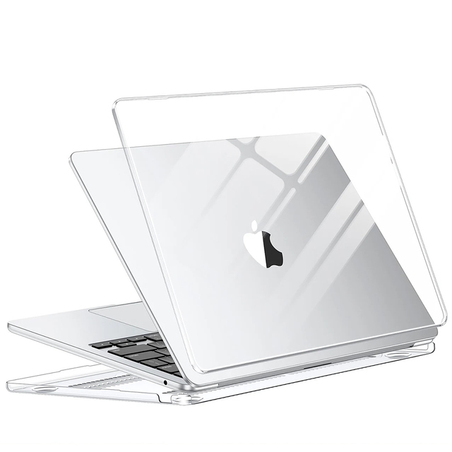 Factory Wholesale Laptop Computer Case, Transparent Hard Shell case for MacBook Pro/Air