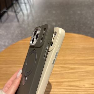 Étui de téléphone avec support pour iPhone 17 Air 16 13 14 15 Pro Max, en silicone liquide et PC, compatible avec la recharge sans fil, protection souple - Product Image 6