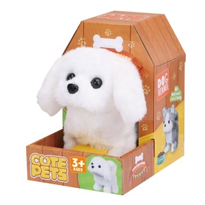 Peluche elettrico per animali domestici giocattolo rilassante cucciolo interattivo da passeggio per cani giocattolo con rete trapunta lavata tecnica per il compleanno - Product Image 5
