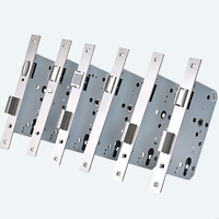 Serrure à mortaise magnétique Euro, serrure à battant, résistante au feu, corps de serrure en acier inoxydable 304 pour porte en bois