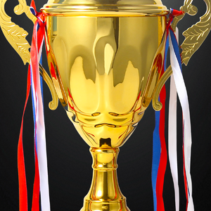 Trofeo in Metallo Dorato JZ 2026 di Alta Qualità, Medaglia Personalizzata per Scuole, Coppa Premio in Metallo per Campioni di Calcio - Product Image 2