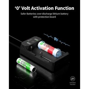 Chargeur de batterie intelligent EBL rechargeable 3.7V/3.6V pour batteries Li-ion IMR compatibles 26650 16340 (RCR123) pour camions AU DC - Product Image 4