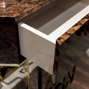 Top Quality <b>Storage</b> Bedroom Living Room Cabinet Veneer Furniture Brown <b>Console</b> <b>Table</b> Cabinet With Drawers UP-4009 Furniture Cons - Product Image 3