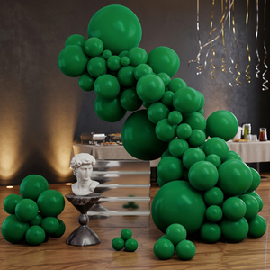 PartyWoo Kit Arco di Palloncini Verde Scuro 123 Pezzi 18 12 10 5 Pollici Verde Smeraldo Foresta per Compleanni e Feste - Product Image 2