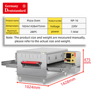Horno de <span class=keywords><strong>pizza</strong></span> transportador de encimera eléctrico comercial de alta productividad para restaurantes de <span class=keywords><strong>pizza</strong></span> ocupados - Product Image 4