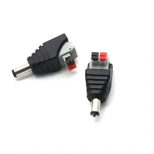 High quality 2.1 x 5.5mm 12V DC solderless DC connector Male and Female DC power adapter connection terminals for cameras
