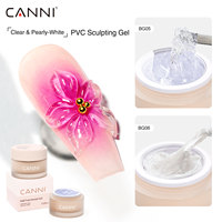 CANNI Gel UV PVC 2D/3D de 10g, Sin HEMA ni TPO, No Pegajoso, de Alta Calidad, Gel Funcional para Esculpir Uñas