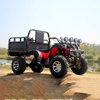 Best-seller - Quad agricole à moteur essence 200cc, 4x2 roues, véhicule tracteur agricole avec remorque