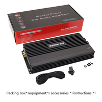 Amplificateur de voiture mono 1500W de classe AB style coréen avec logo lumineux, dissipateur thermique et filtre de croisement OEM ODM – Vente en gros