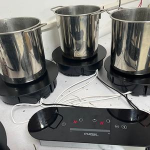 Cocina de Inducción Eléctrica de Tres Hornillas para Restaurante, Hogar y Exteriores - Product Image 4