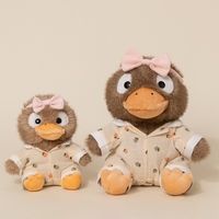 Peluche Canard Mignon à Habiller, Jouet en Peluche Doux et Moelleux avec Adorables Tenues pour Enfants – Idéal Cadeau
