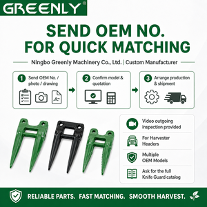 Protection de couteau pour moissonneuse-batteuse à dents doubles et triples, pièces de rechange pour machines <span class=keywords><strong>agricoles</strong></span> - Product Image 6