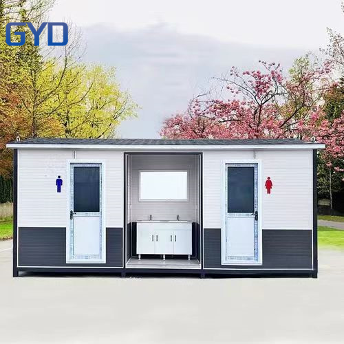 Integrated Sandwich Panel Prefabricated Mobile Portable Tiny Modular Toilet Container Cabin House