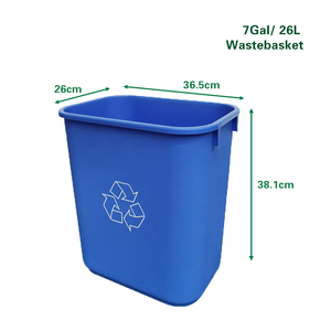 Nhỏ 7 gallon Đen PP Thùng rác có thể cho nhà bếp phòng tắm văn phòng phòng ngủ chất thải giỏ dưới truy cập bền và phong cách - Product Image 6
