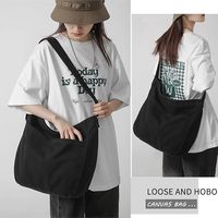 Sac fourre-tout en toile décontracté, sac à bandoulière Hobo pour femmes et hommes, grand sac messager, sac de voyage et de travail