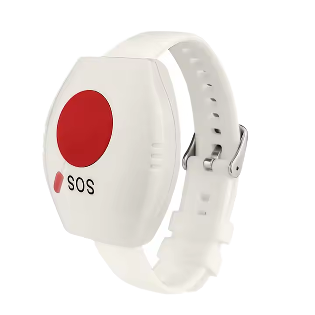 Smart Waterproof Wireless SOS Call Button Watch Transmitter 200m Range Emergency Pager for Hospital Clinic White Black