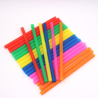 Pailles en plastique jetables à large ouverture sans BPA pour bars, anniversaires, mariages et fournitures de fête