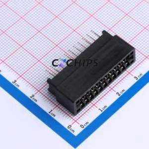 ED22BGFBK Gold Finger Connector Through hole Component (THT),P=2.54mm Connector EDGE SLOT 2.54mm 22P Through Hole - Product Image 1