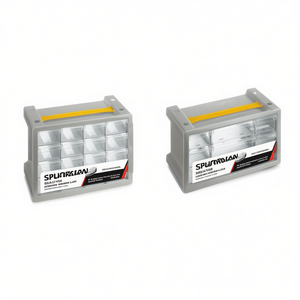 Caja de Herramientas Ttake Basic Cab con 42 Cajones, Color Gris Cielo Transparente, 40.5x15x32.5 cm - Product Image 2