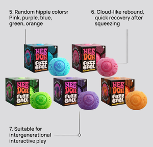 Jouet anti-stress sensoriel Nee Duo Fuzz Ball, le plus vendu, doux et moelleux, changeant de couleur, jouets promotionnels - Product Image 4