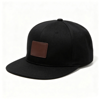 Casquette Snapback Hip Hop en Cuir Texture Crocodile Tendance Vente en Gros avec Logo Métallique Personnalisé