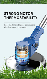 Tondeuse à gazon sans fil à batterie lithium-ion 2023, portable, 21V, tondeuse à gazon à braquage zéro, tondeuse à gazon électrique - Product Image 5