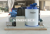 Machine à glace en paillettes entièrement automatique de 5 tonnes, fabrication rapide de glace, longue durée de vie pour la logistique de la chaîne du froid