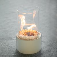 Lampe à alcool moderne en métal Inno-living TT-15, bioéthanol, foyer d'intérieur sur table, autoportant, flamme de 30 cm, 1 heure de combustion