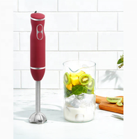 Mixeur Plongeant Portable 2 Vitesses 4-en-1 avec Lame en Acier Inoxydable 304 à 4 Lames, Moteur 100% Cuivre Pur pour Usage Domestique