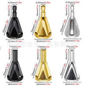 Outil de chanfreinage externe de nouveau type Mr Drill, tige hexagonale 1/8 po, mandrin à changement rapide, accessoire de perçage métallique - Product Image 5